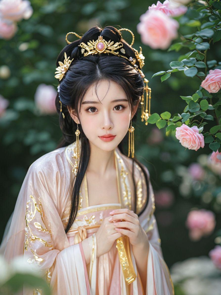 金粉古风照 原来ai写真可以这么美 人生总得有一套ai写真吧 谁拍谁好...