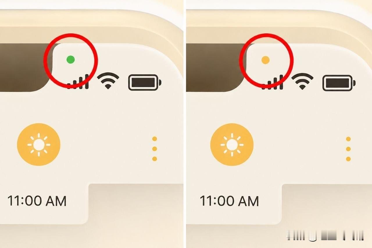 冷知识：大多数人都不知道iphone手机顶部亮绿点和黄点的区别是什么。