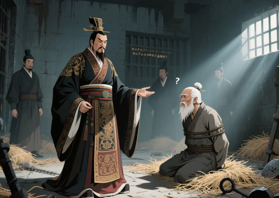 建安二十一年，曹操视察监牢，发现一名囚犯竟死死地盯着他，觉得此人眼熟，又想不起是