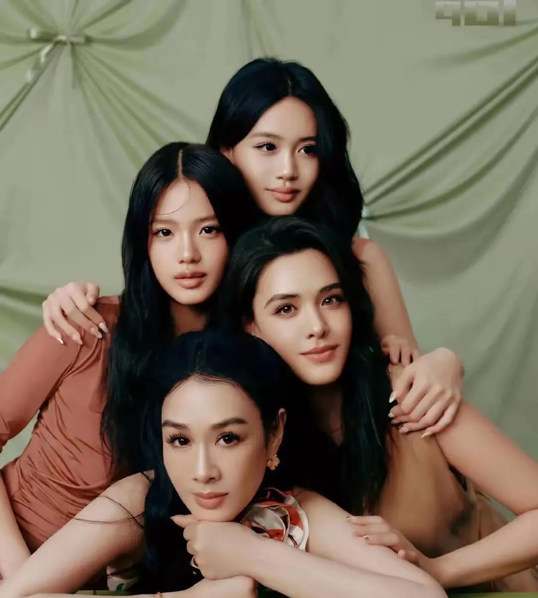 美的让人睁不开眼睛！女大十八变，越变越好看！钟丽缇的3个女儿与母亲同框，登在杂