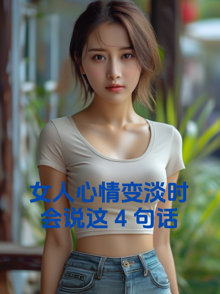 女人心情变淡时，会说这4句话