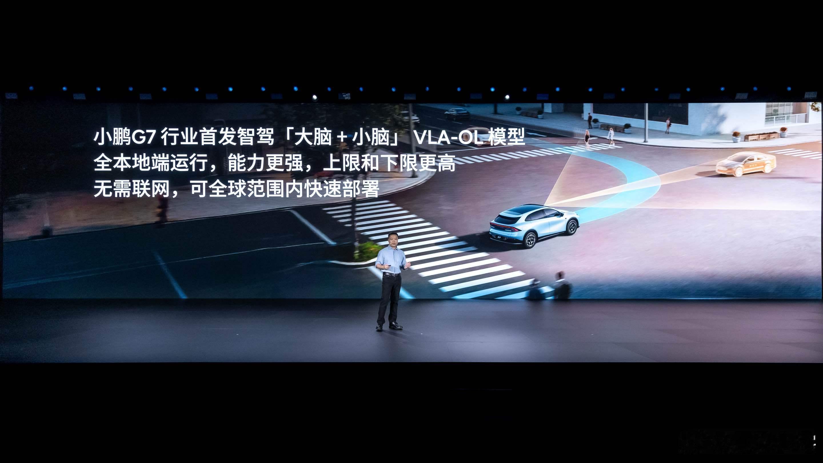小鹏G7首发VLA+VLM模型小鹏G7这次搞的“大脑+小脑”模型真挺有意思，靠着