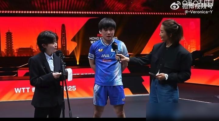张本智和：这是我第五次参加WTT总决赛，而其中有四次我都打进了决赛……