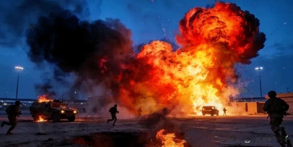 这下老美碰上硬茬了！3月16日凌晨，伊拉克首都巴格达国际机场附近的美军“胜利营