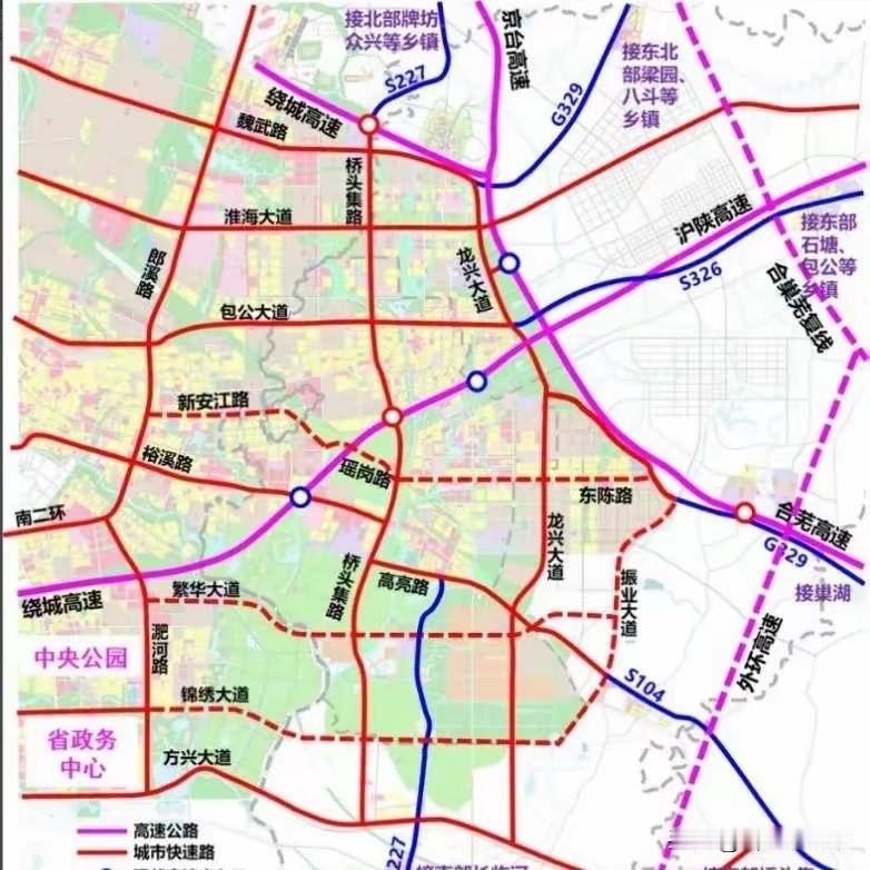 龙兴大道（山泉路-方兴大道）段要开工啦！作为合肥主城区与滨湖科学城巢湖半岛的