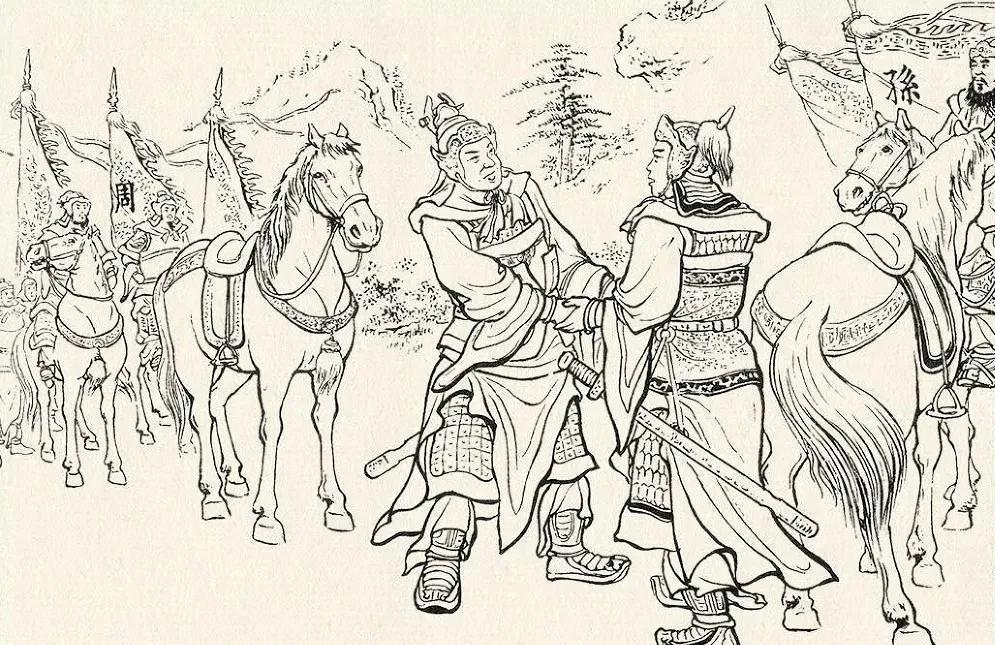 孙策用传国玉玺做押，向袁术借得三千军马，带着父亲旧将程普、韩当、黄盖、朱治等渡江