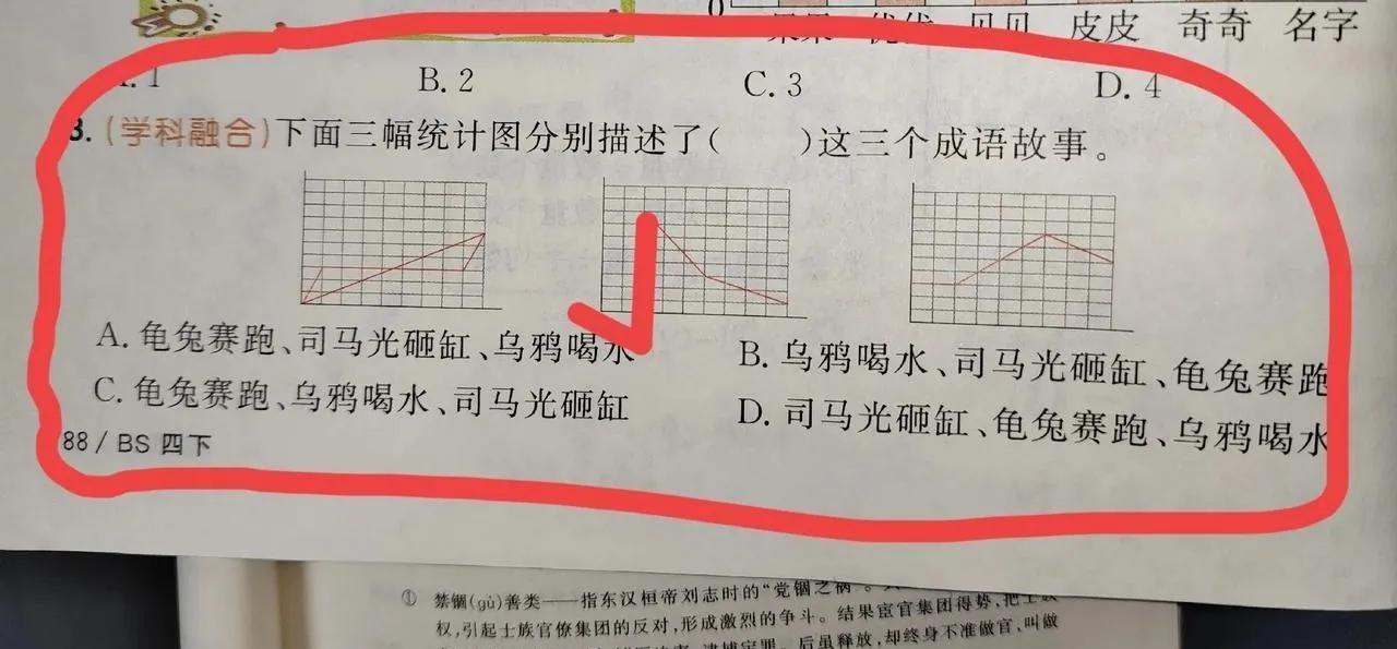 感觉现在的九年义务教育难度有点大。比如这道小学四年级的综合运用题目，我女儿拿着