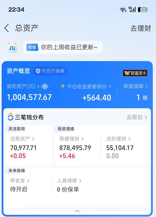 99年女生，靠理财吃利息了！