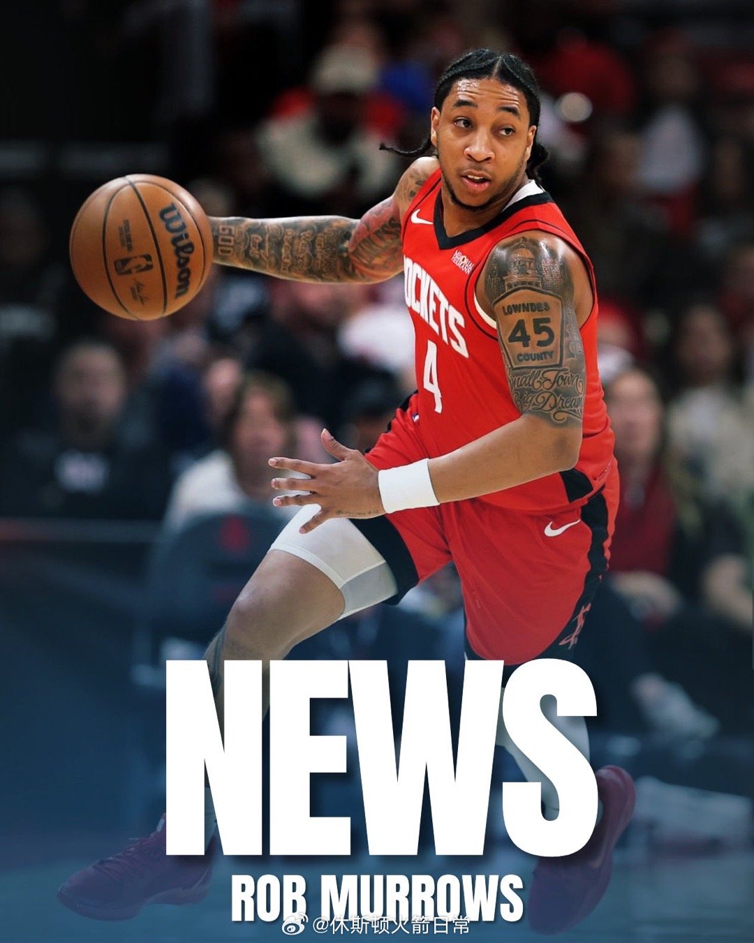 RobMurrows：火箭计划与JD·戴维森签下一份正式合同。休斯顿火箭NBA