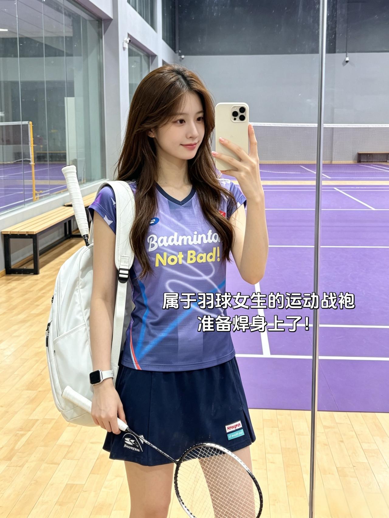属于羽球女生的运动战袍准备焊身上了！