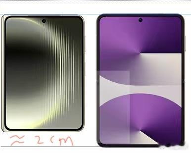 PuraXMAX外屏长约11.44㎝、宽约8.01㎝PuraX