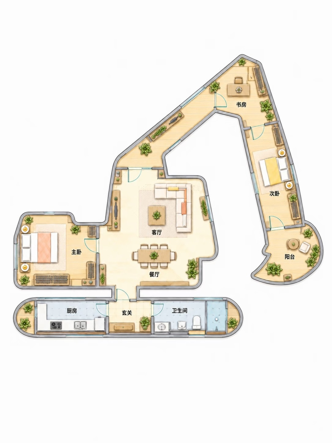 你最和朋友住哪套？​​​