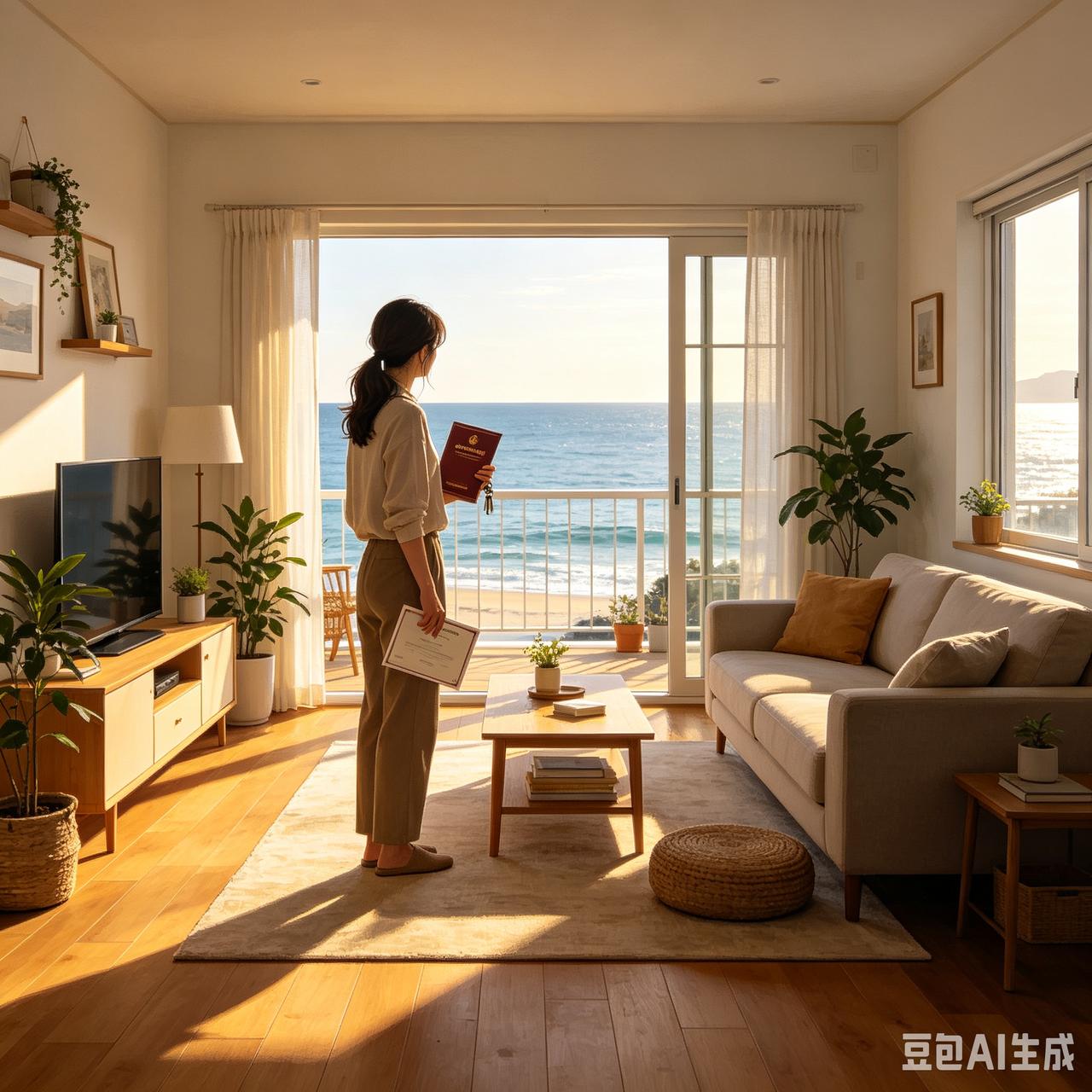 女子32万全款买下海景房，花10万精装修，两年后回家，房东直接赖着不走。广