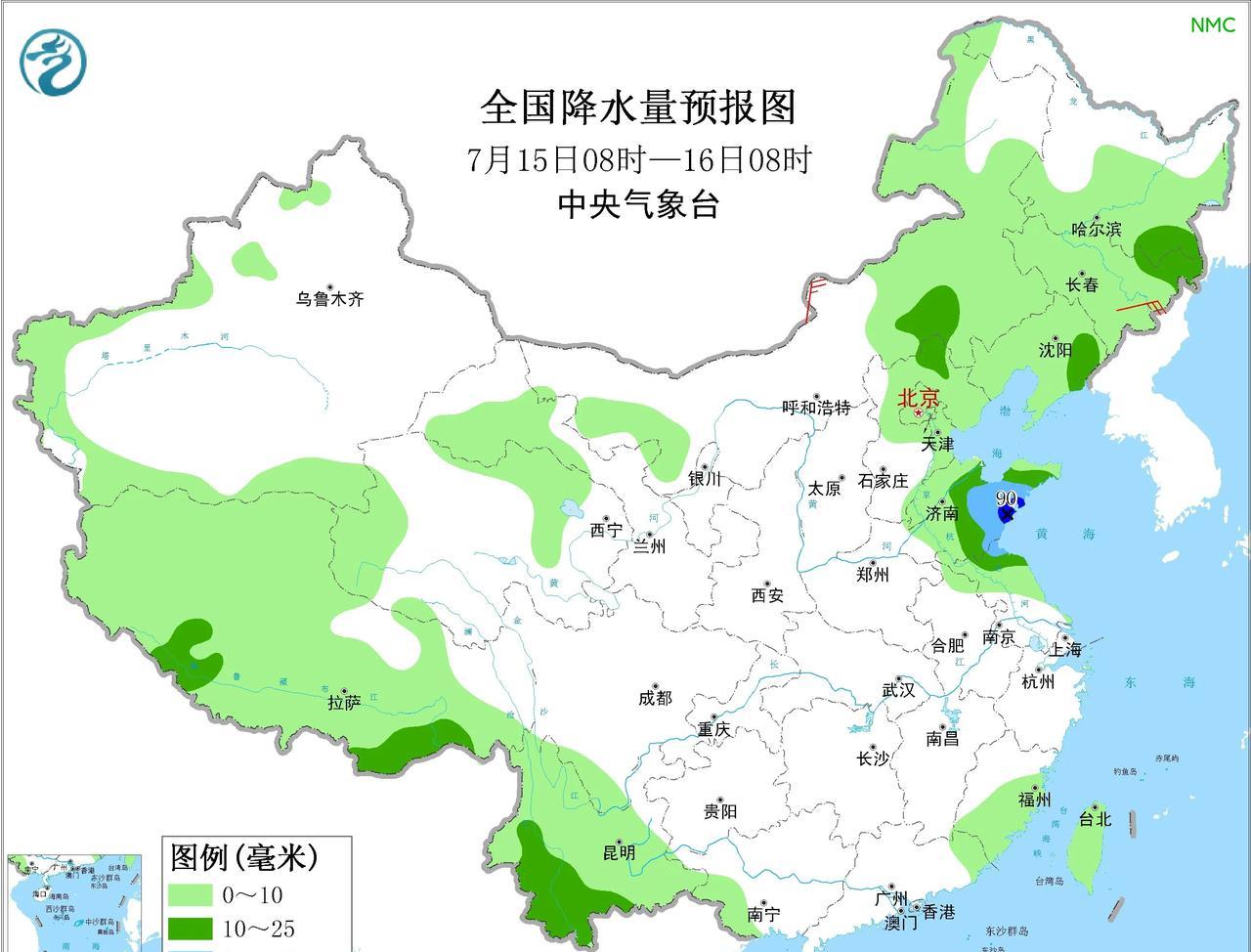 山东地区大到暴雨扩张？分析：趋勢已确定甘霖要来数值模式已经稳定的给出15～1