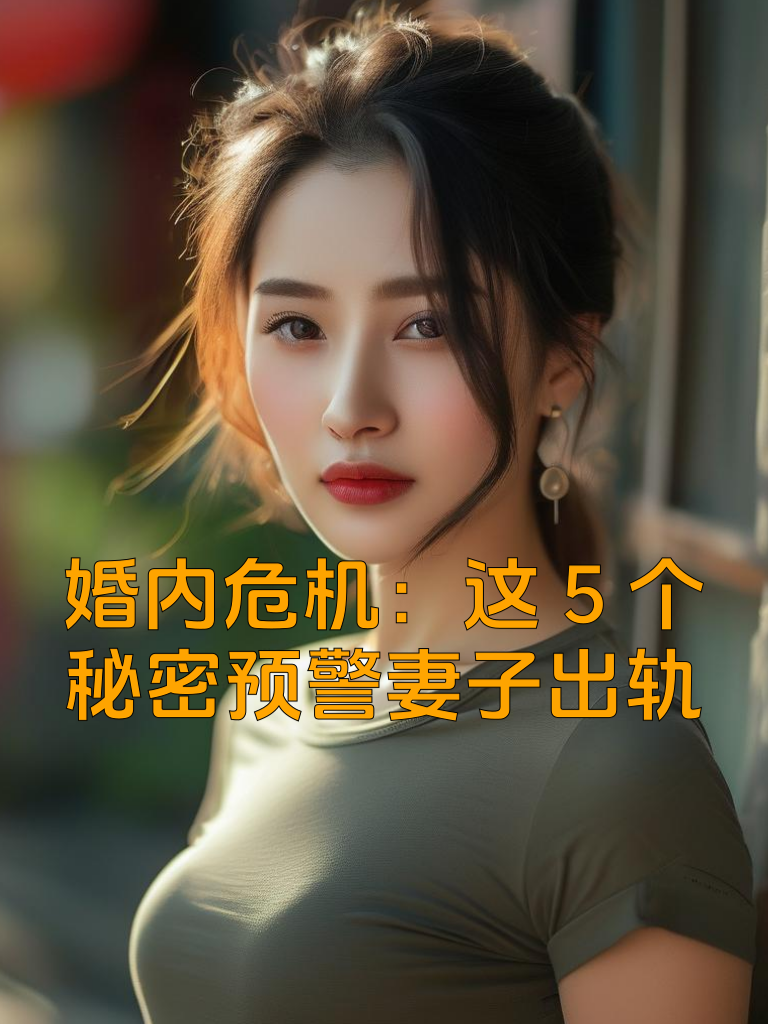 婚内危机：这5个秘密预警妻子出轨
