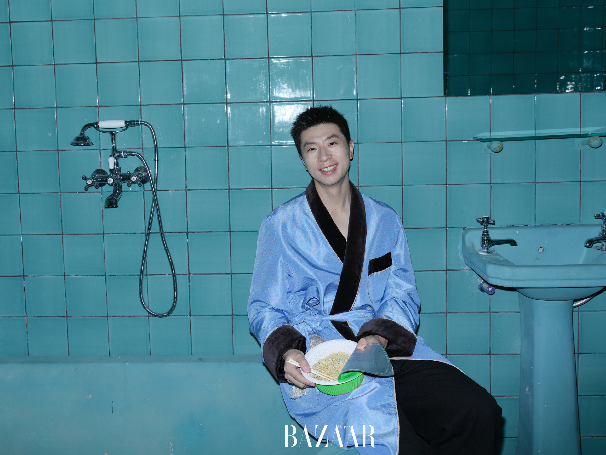 时尚芭莎二月刊马龙新开局芭莎封面大片马龙芭莎二月刊封面摄影/JumboTsui