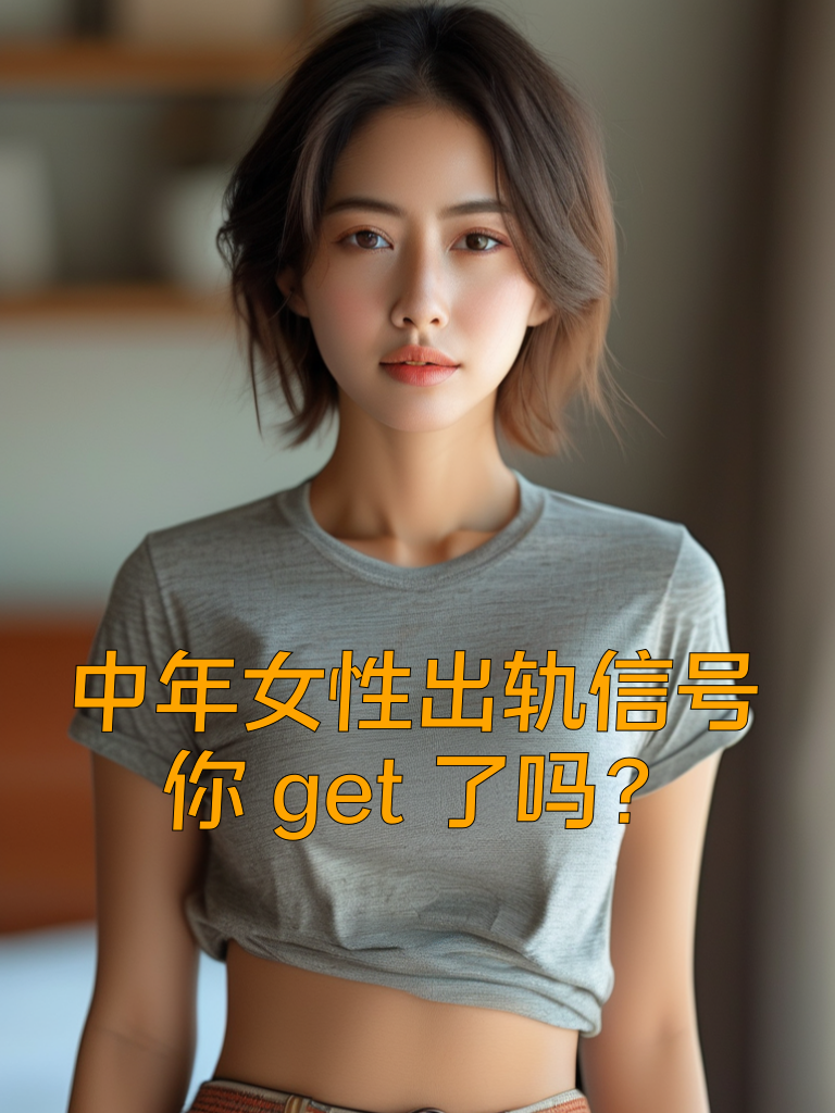中年女性出轨信号，你get了吗？