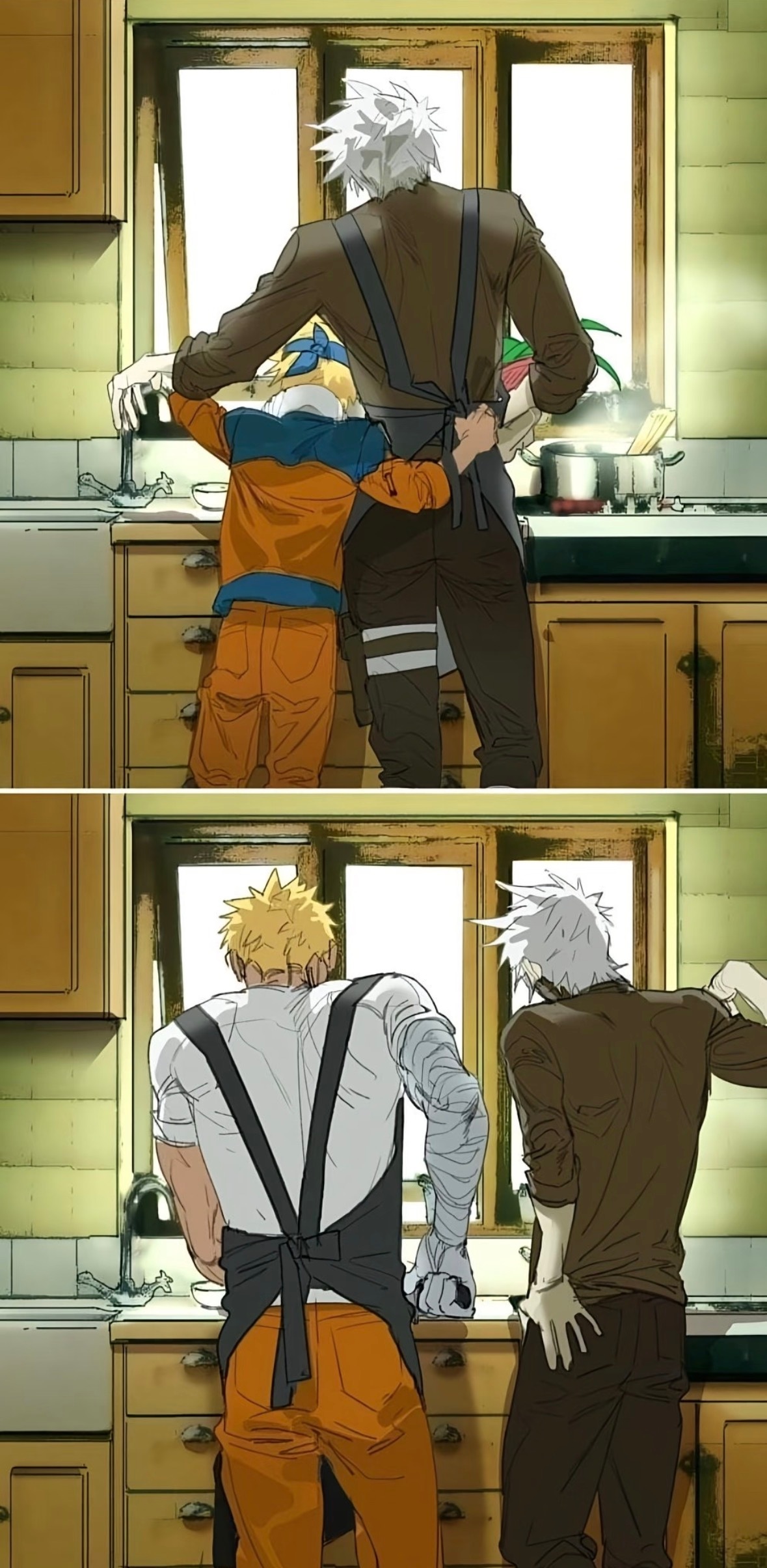 卡卡西代替鸣人的父亲，真的太让人暖心了！这一幕让我感动好久啊啊啊～动漫点评团海外