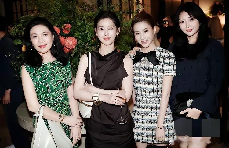 刘强东的小娇妻奶茶妹章泽天与何超莲等名媛们的一张留影