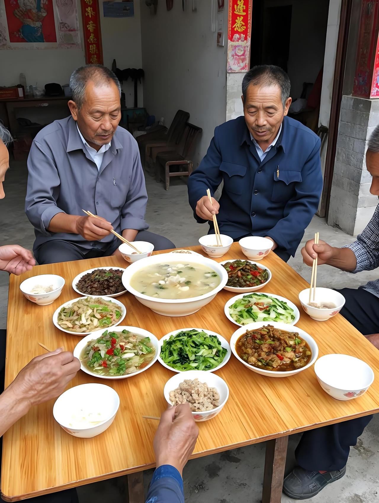 家人们谁懂啊！黑龙江那俩大哥帮邻居收完玉米，本想着蹭顿好的，结果被一碗酸汤子整破