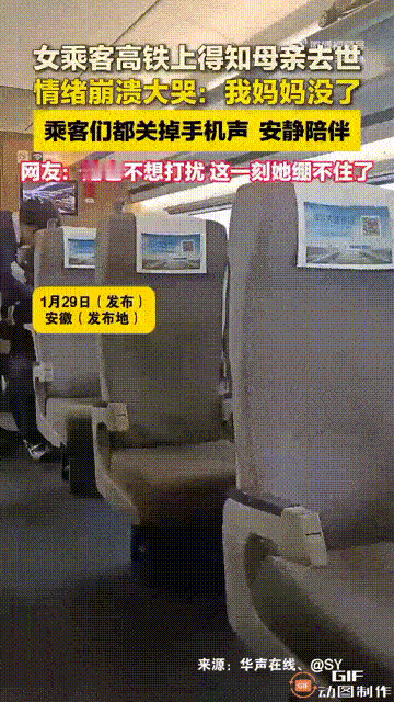 破防了！安徽一名女子乘坐高铁时，突然听见前面一位女乘客情绪崩溃地大喊，“我妈妈没
