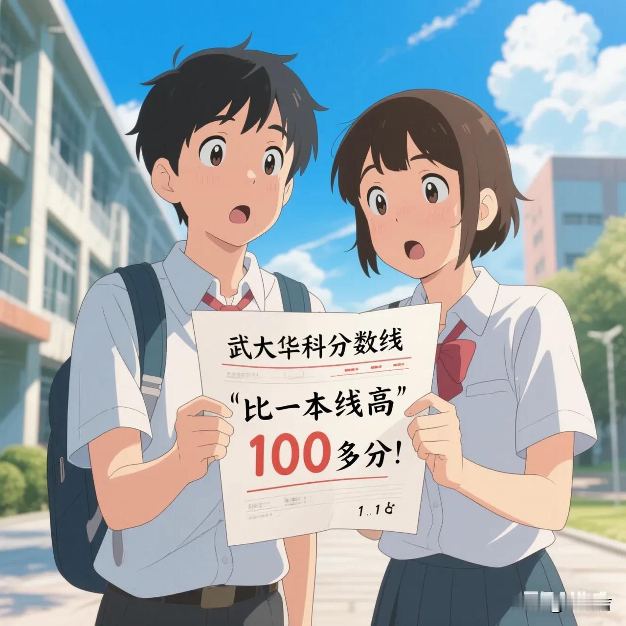 今年的武大华科的分数线也太卷了吧！听说今年录取线比一本线高100多分，搁以
