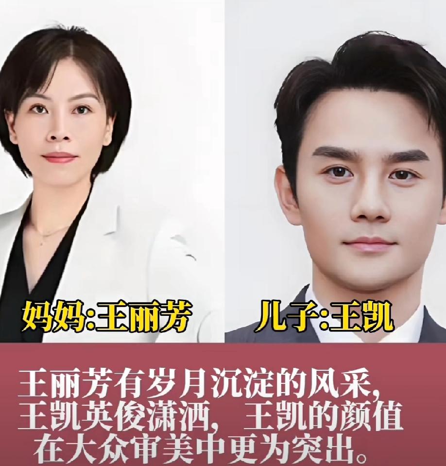 最近翻到几组明星母子的同框照，才发现有些颜值真不是后天努力能追得上的——那是刻在