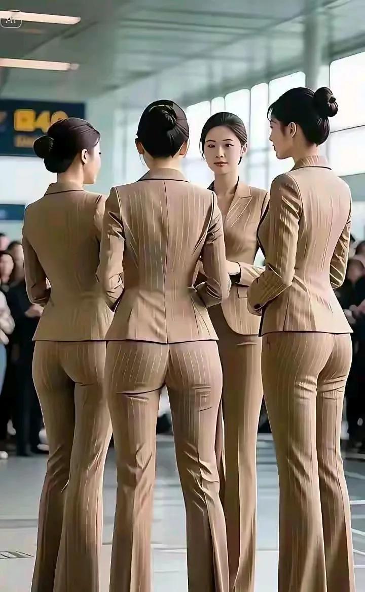 大家评评看，这种职业装美观吗。凭本人的审美观来看，我认为这个款式的职业装一点也