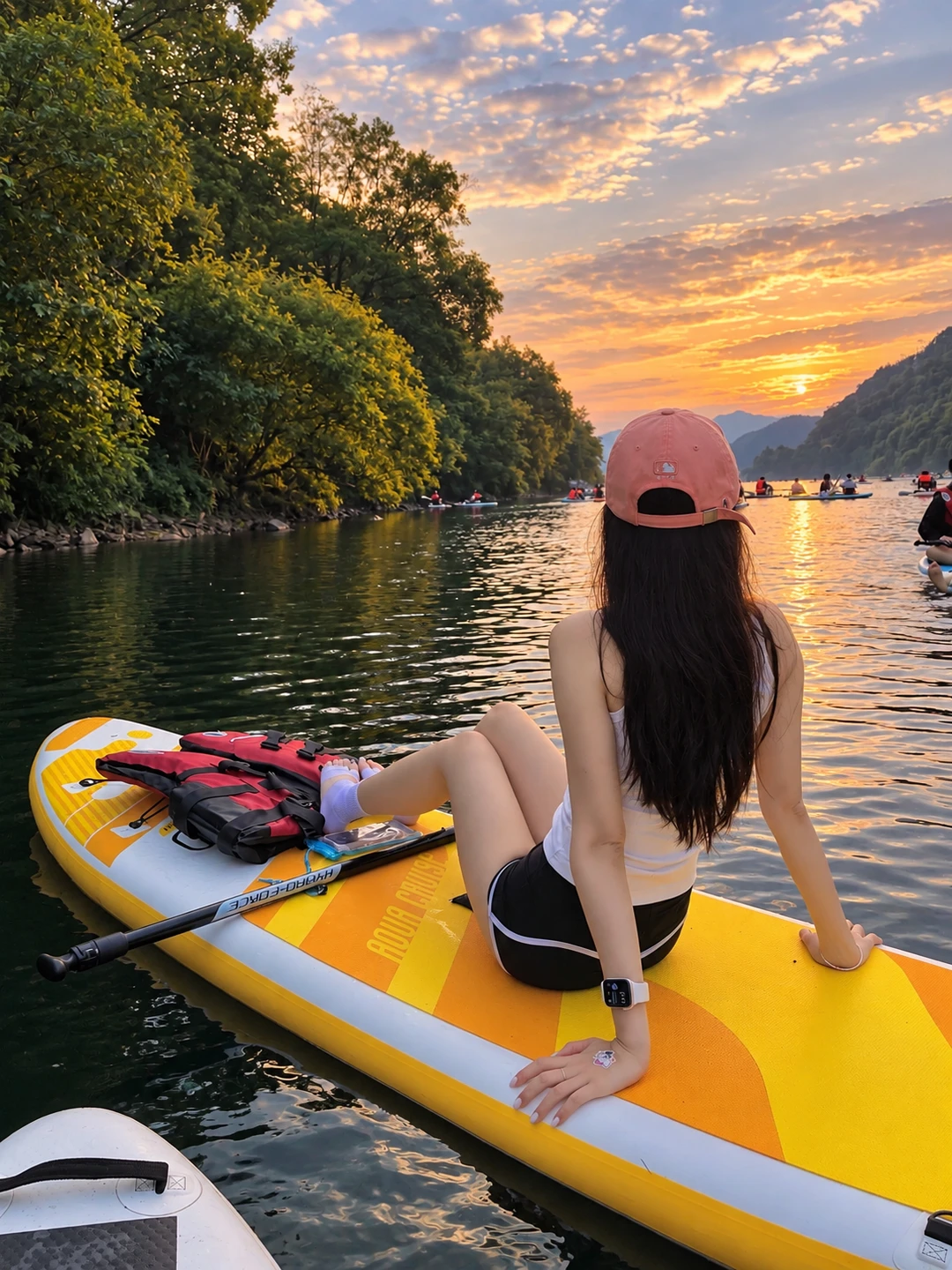 我和桨板在湖上🌊