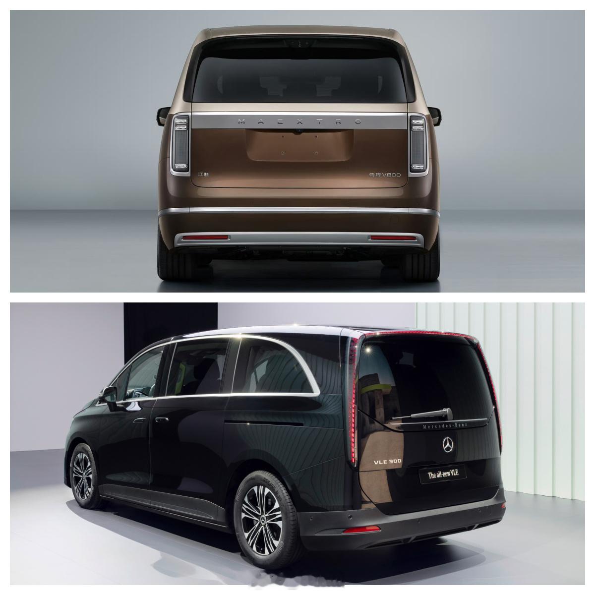 尊界V800奔驰纯电VLE豪华MPV“V”系之战：二选一，尊界V800还是