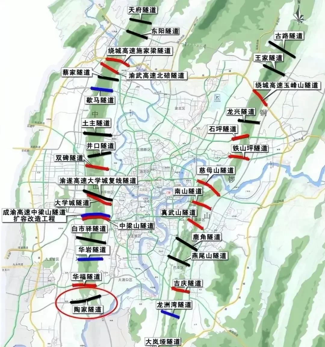 要说哪个城市的隧道最多，那么重庆当仁不让的排第一