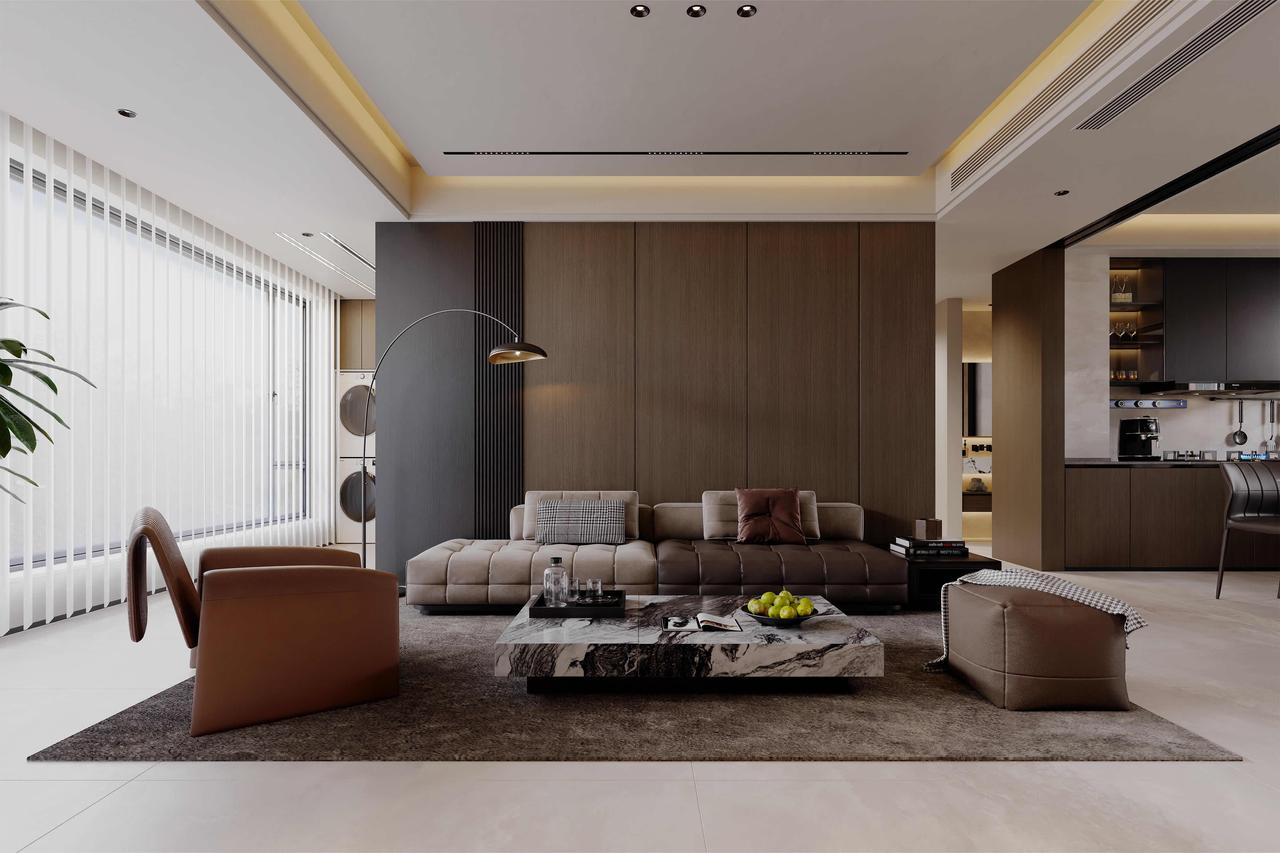 无主灯+意式轻奢，140㎡家自带高级滤镜高级风装修风格轻奢简式装修轻奢小众装