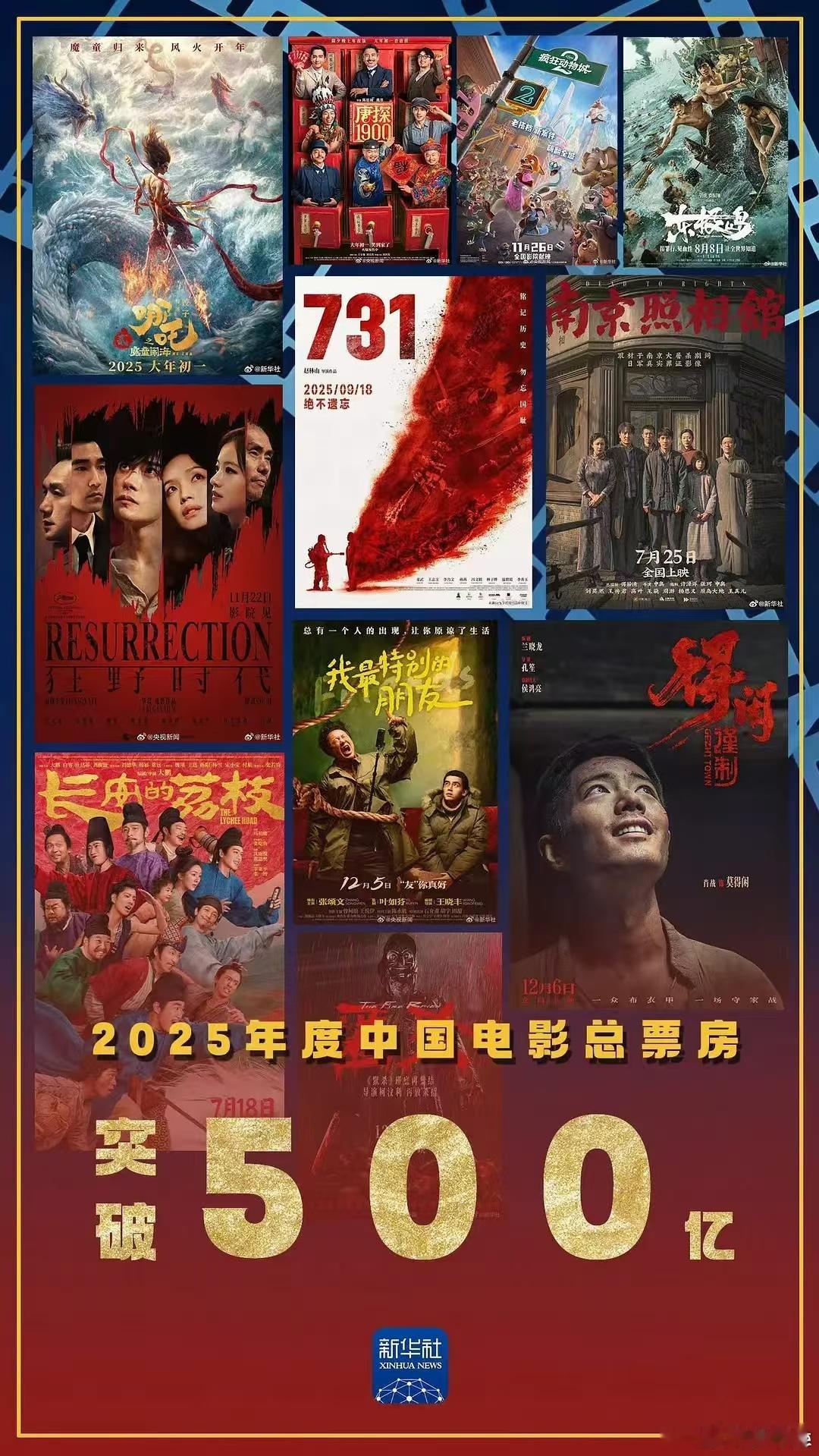 看到这个海报，我确实笑了。《哪吒2》154.46亿不是C位，《唐探1900》《疯