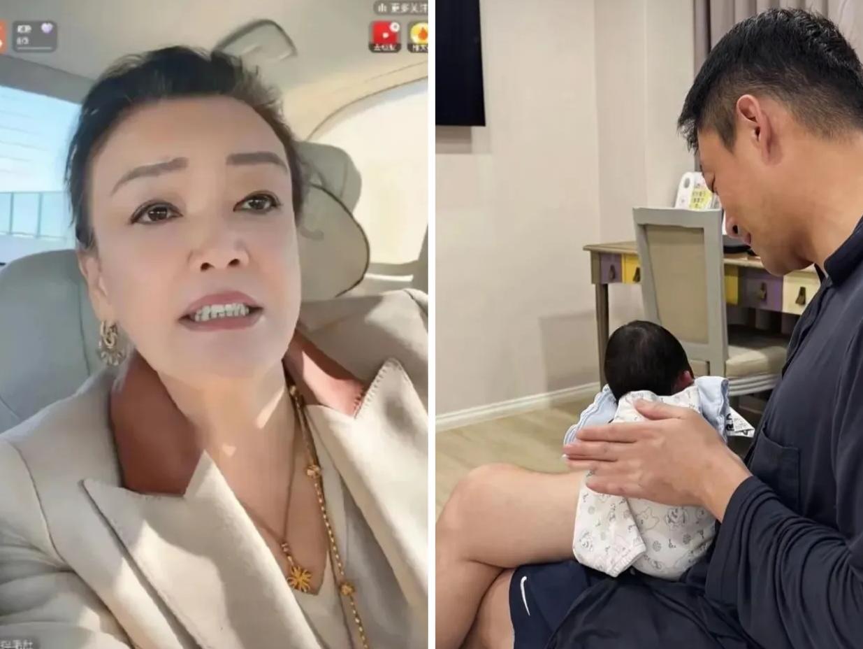 汪小菲直播大哭，气得直摔手机，并对张兰大吼：我老婆坐月子，你发什么喂奶视频？我孩