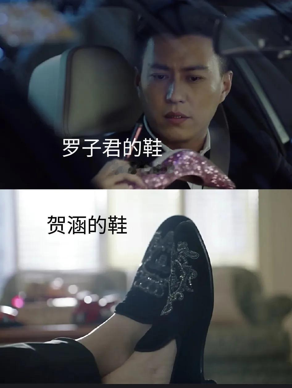 贺涵看到罗子君的鞋，眼睛都亮了。记得贺涵送罗子君回家时，她说:“我这是羊皮底的