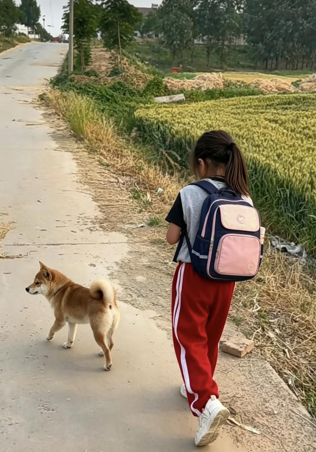 谁能想到，在贵州安顺的大山深处，一个7岁女童每天上下学的“全职保镖”，竟然是一条
