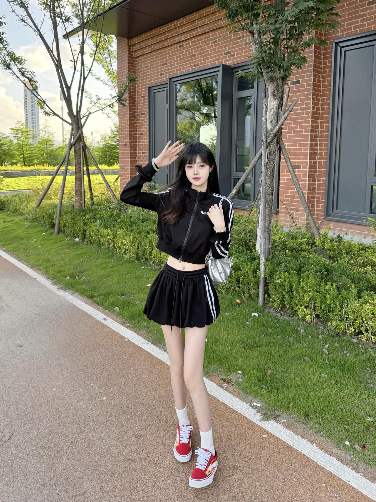复古美式girl🎧解锁时髦运动风|||今天是运动风OOTD🏃🏻‍♀️好天