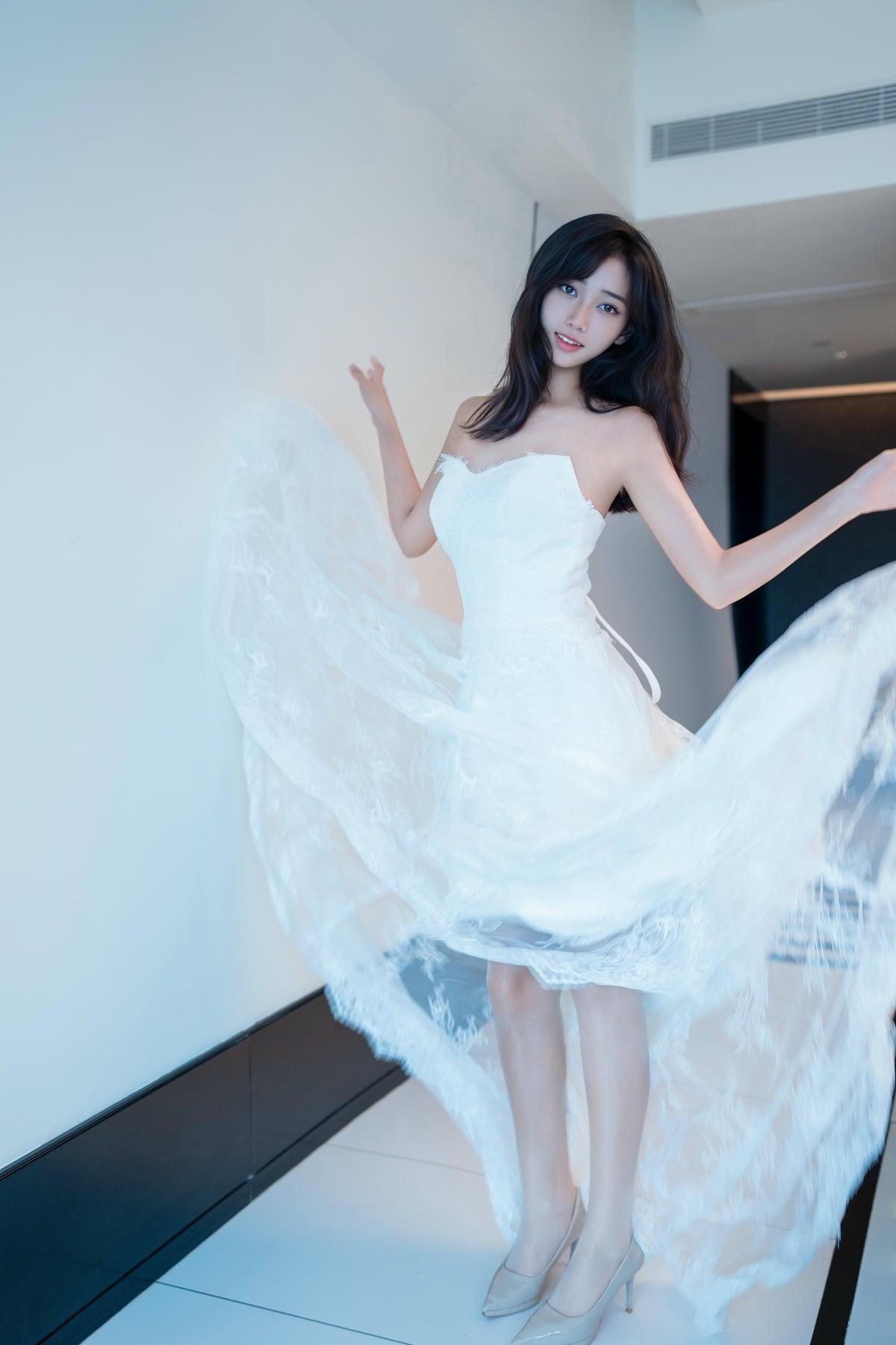 优雅婚纱仙女下凡👗💃🌹仙女美少女新娘梦幻礼服梦幻婚纱大片