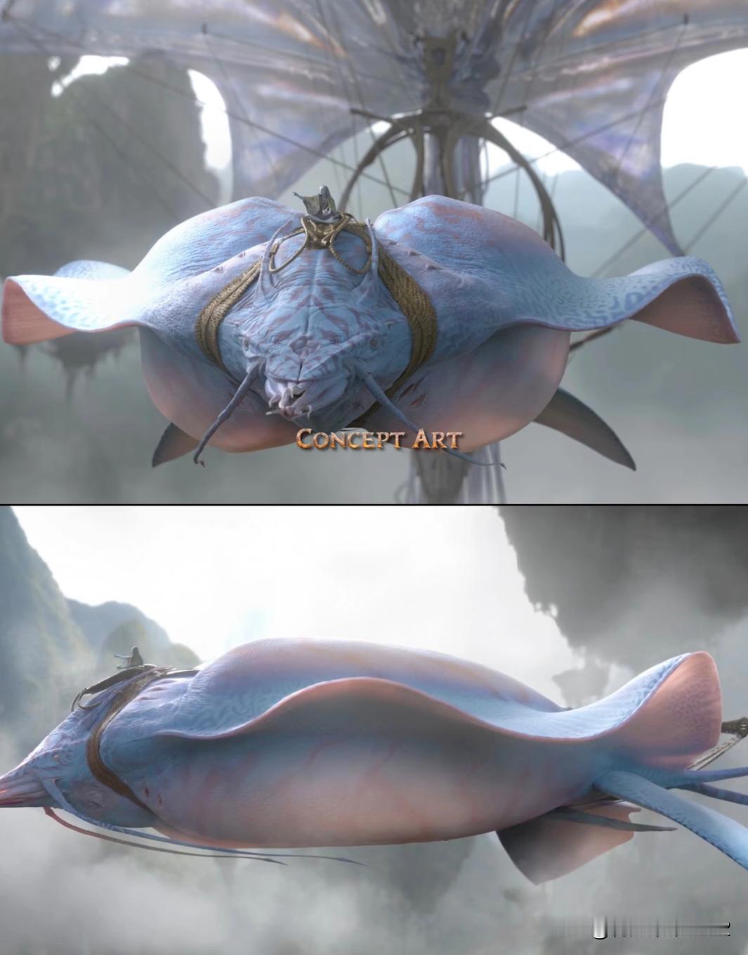 《阿凡达3》浮空水母是如何设计出来的？《阿凡达：火与烬》概念设计风行商队的商