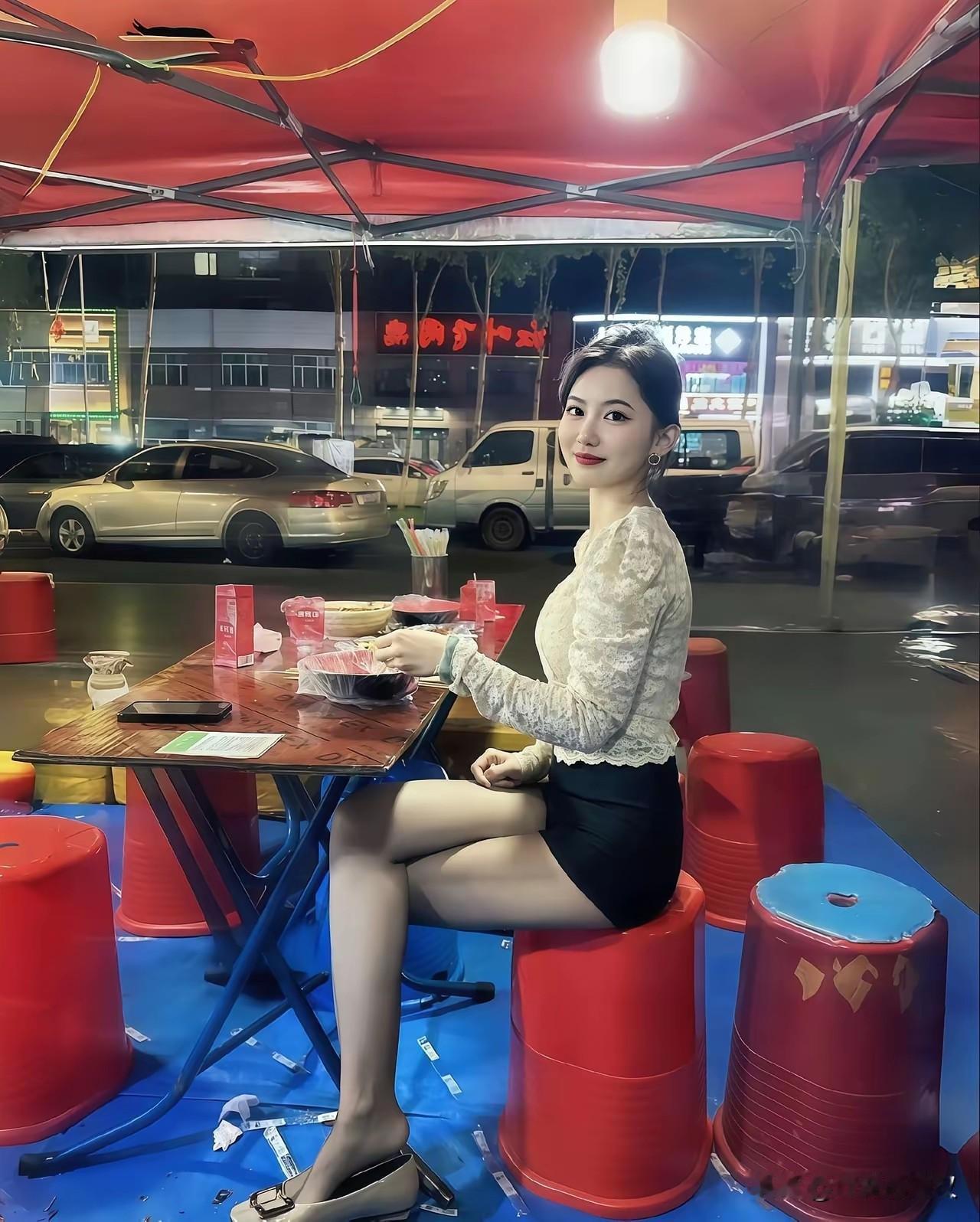加班结束吃个宵夜[笑着哭]