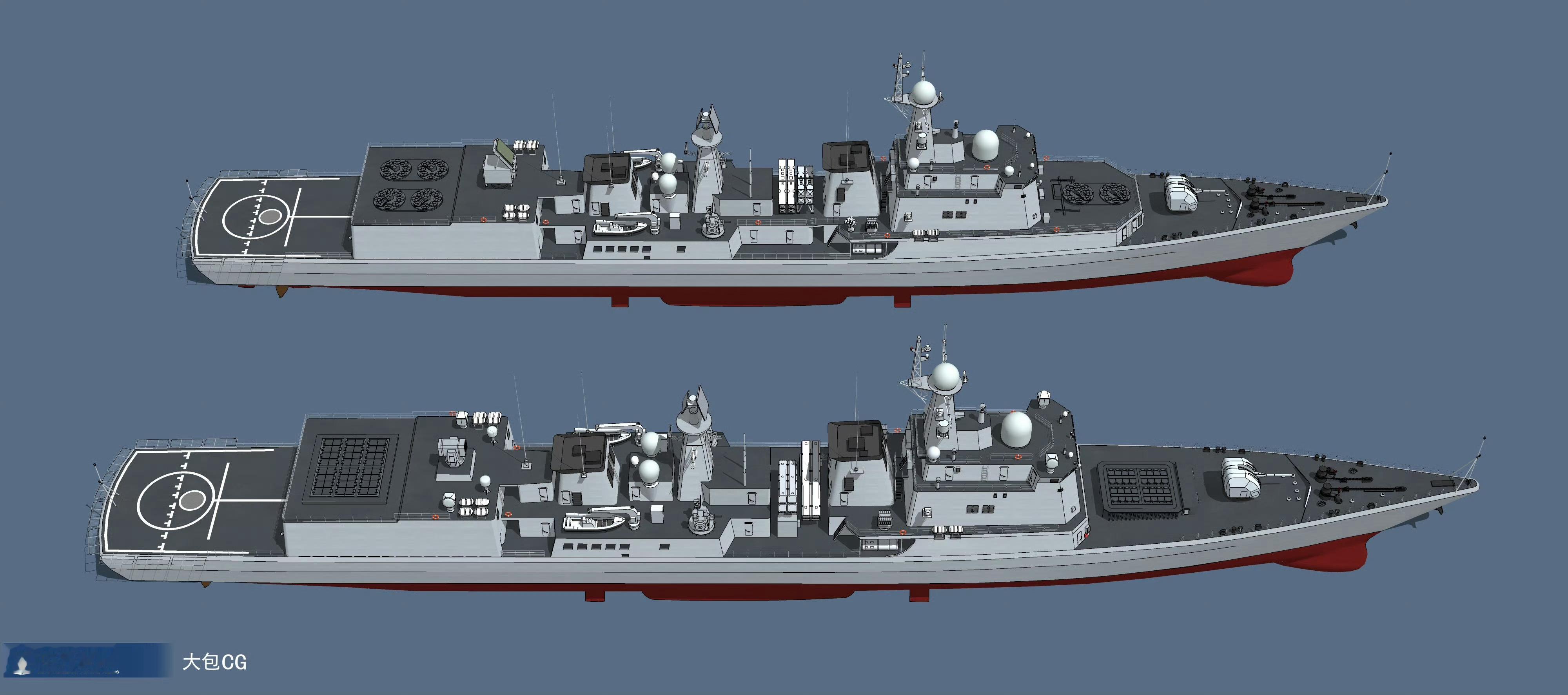 115、116舰也开始改造希望上小盾，850大垂发，别上小垂发了图源见水印烽