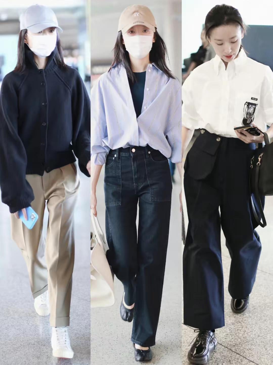 董洁品味到底行不行？她带货能买吗？看了下，她穿过的基本款，是ok的，比如图1