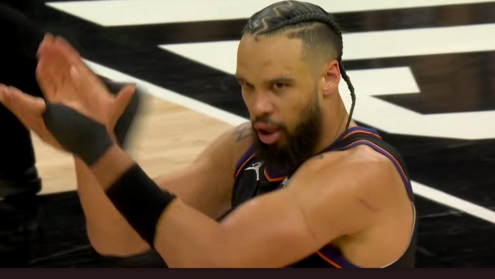 狄龙又开始嘲讽裁判了！坦白讲，太阳打硬仗还的是狄龙，关键就是脾气太大了，真的