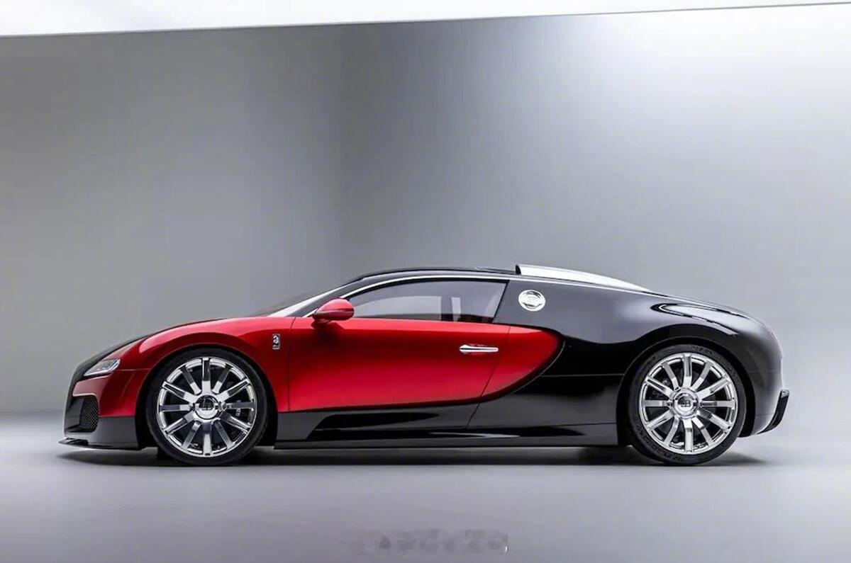 新车采用的红黑配色方案，复刻了2003年亮相的EB16/4威龙概念车。而