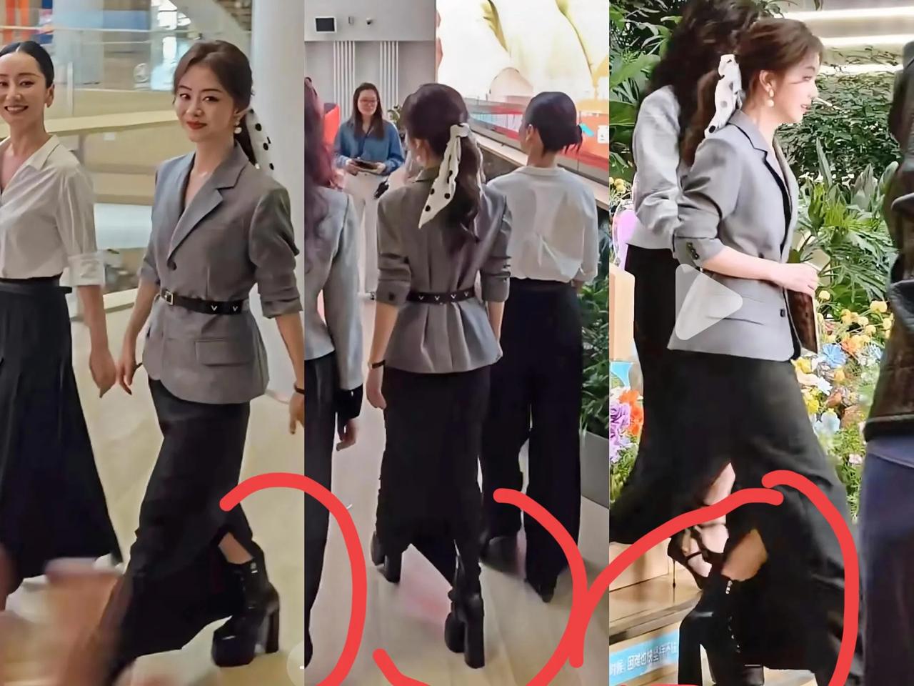 赶紧把谭松韵造型师换了吧。在我的山与海剧宣里，谭松韵穿了一双大概20公分的高跟