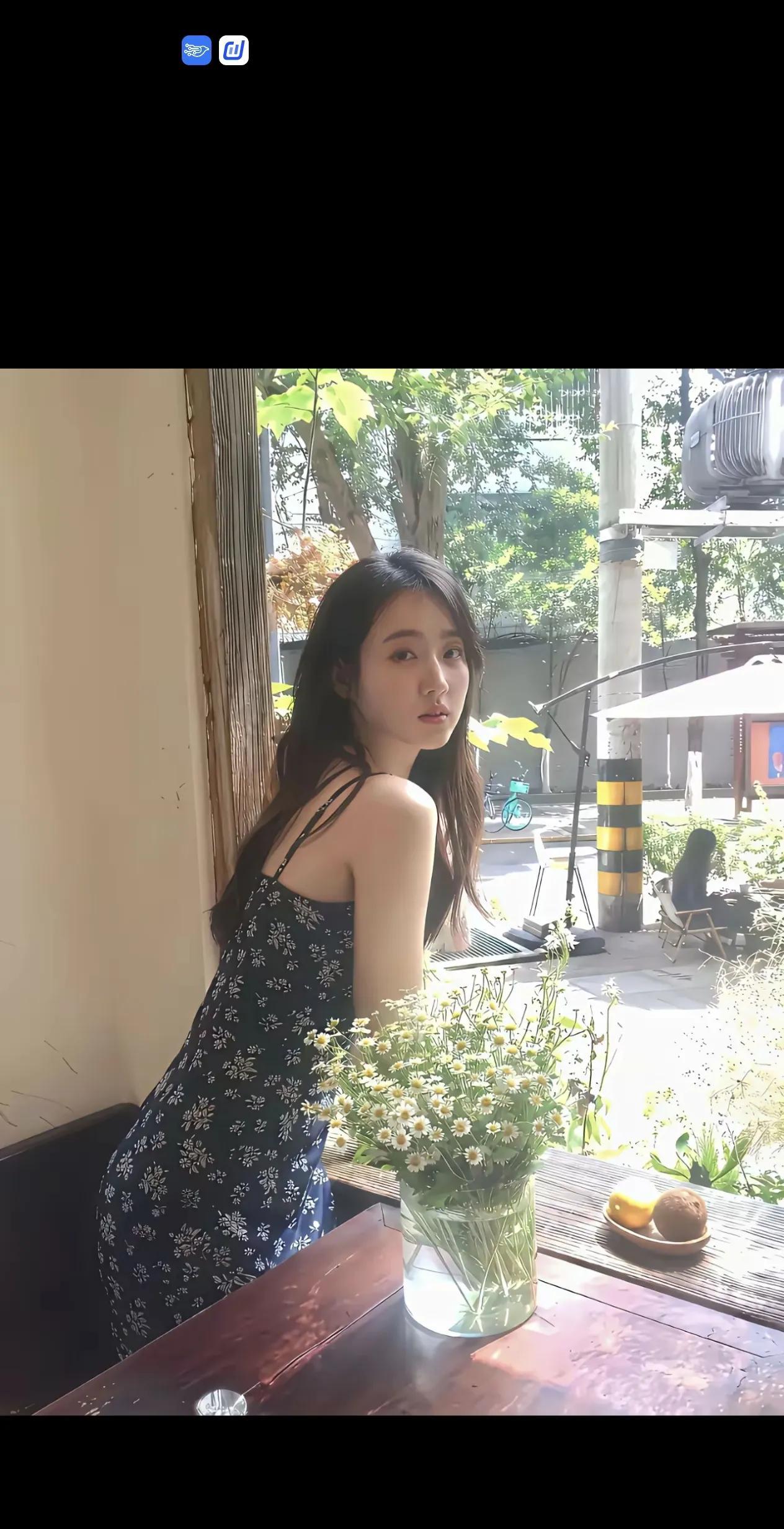 阳光明媚，花束点缀着休闲时光。