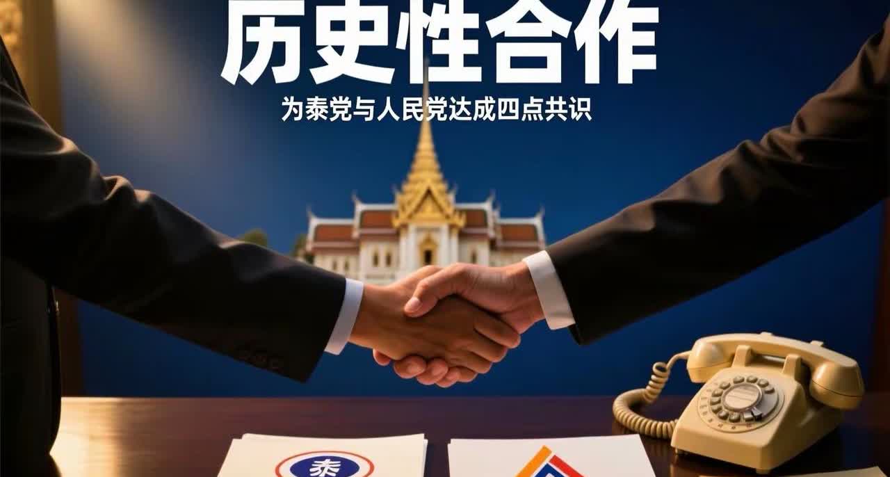 泰国重磅消息：为泰党他信与人民党纳塔蓬，8月31日握手言和，磋商修宪共识，开