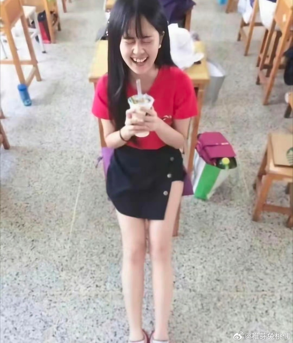 白鹿出道前，原来是长这样的