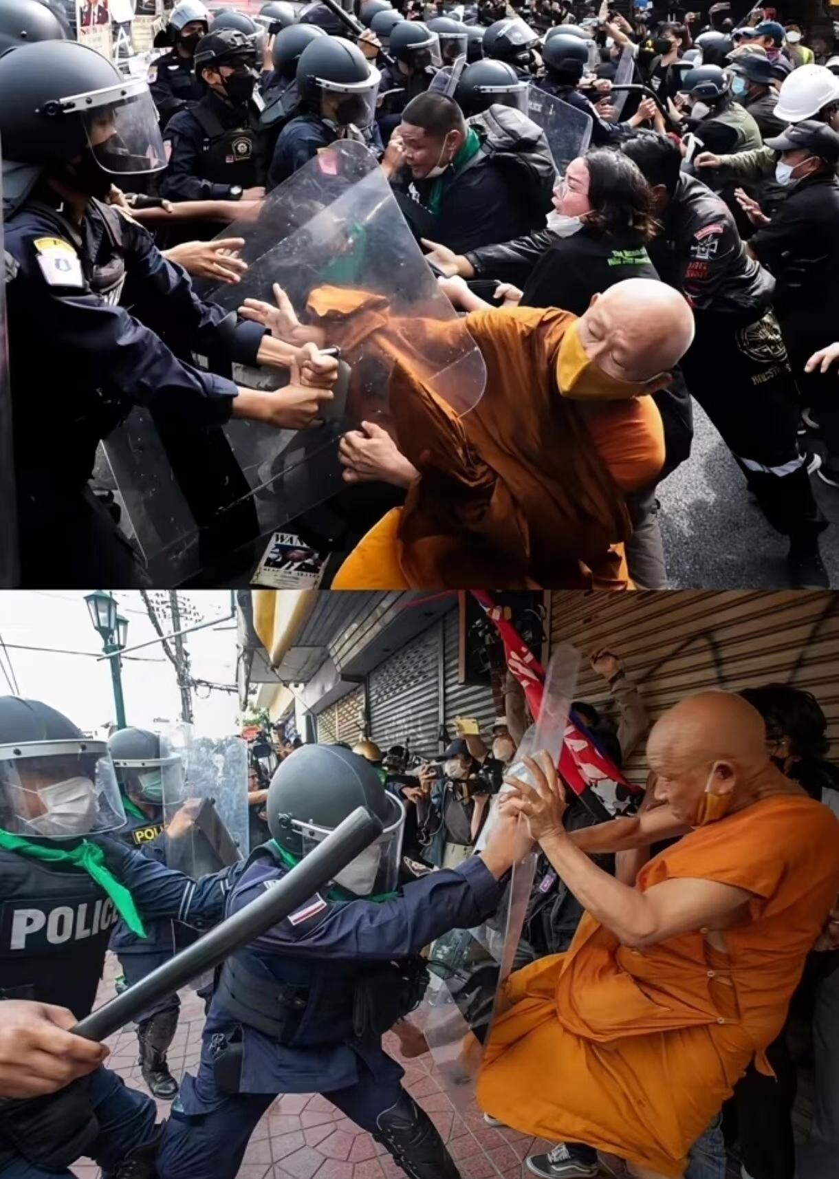 泰国的佛教僧人拥有很高的地位和影响力。衣食无忧，根本不差钱。按理应埋头佛事，跳出