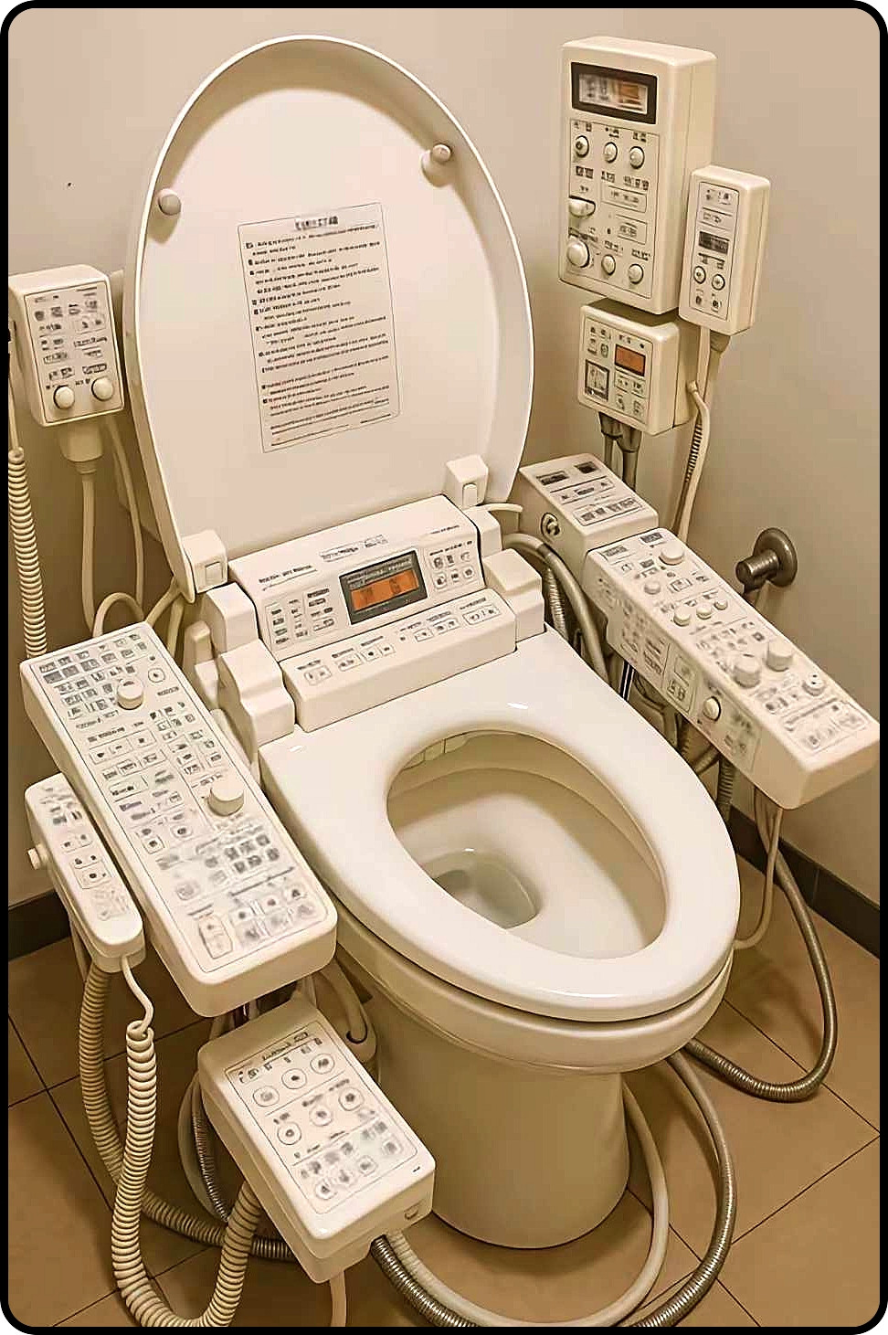 在日本上厕所搞得像在开飞机……